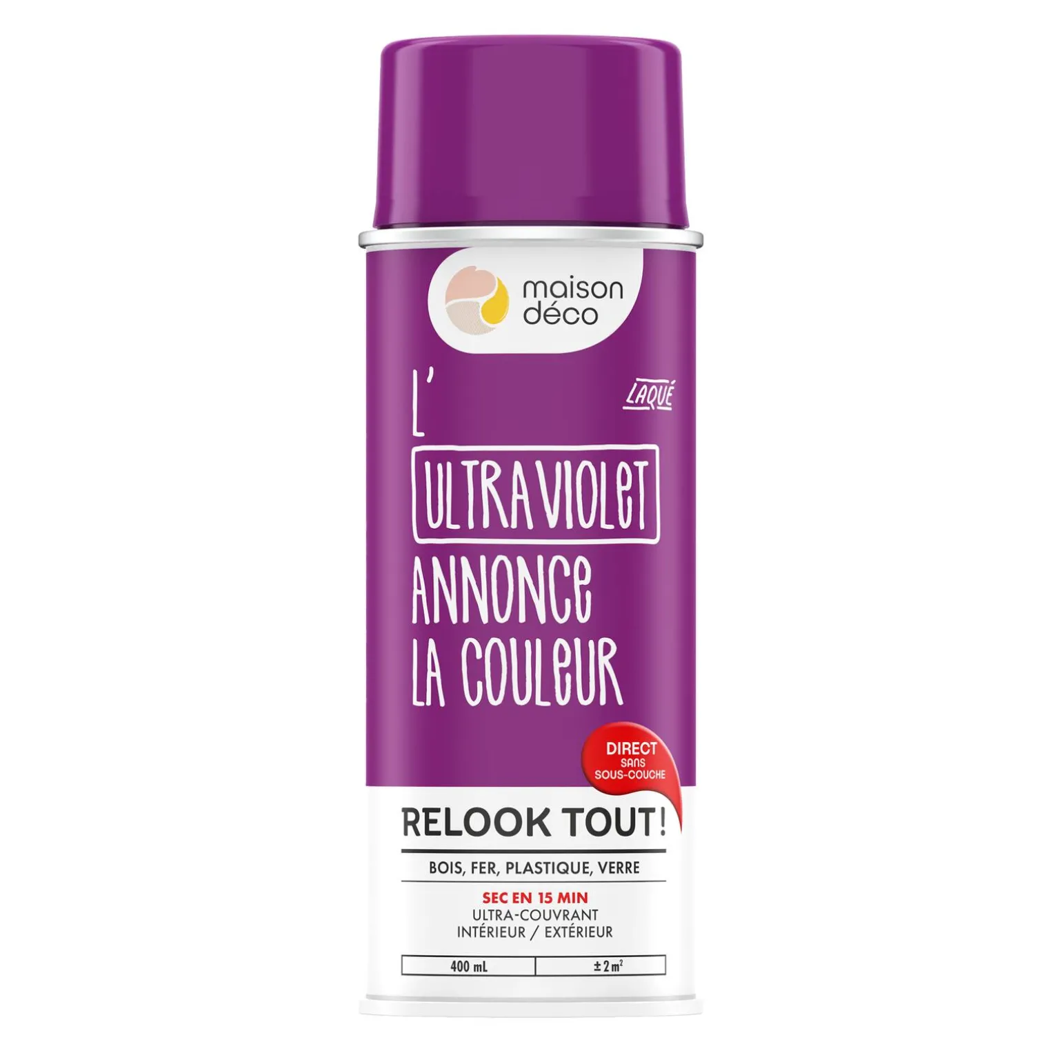 Relook tout aérosol Peinture Bombe de peinture ultra violet Brillant 0,4 L