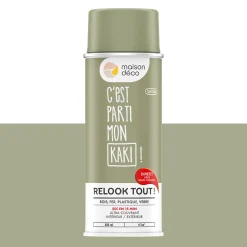 Relook tout aérosol Peinture Bombe de peinture kaki Satiné 0,4 L