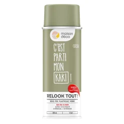 Relook tout aérosol Peinture Bombe de peinture kaki Satiné 0,4 L