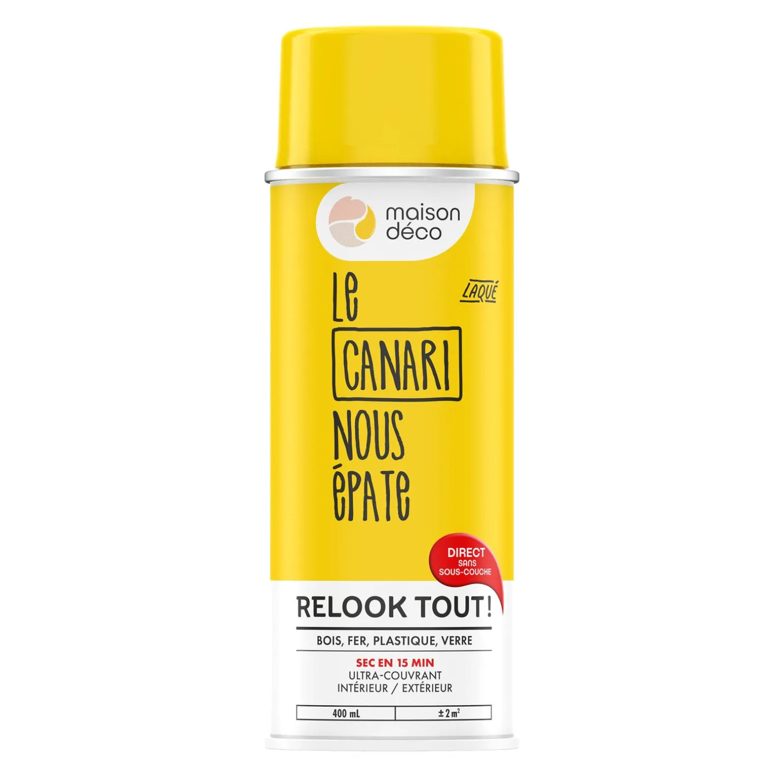 Relook tout aérosol Peinture Bombe de peinture canari Brillant 0,4 L