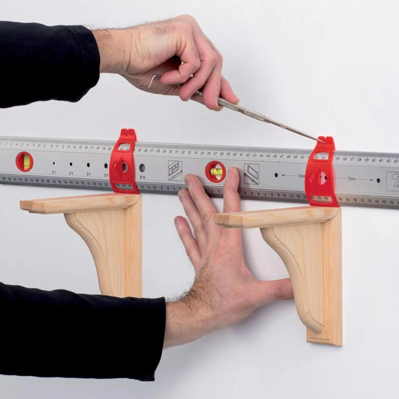 Règle de mesure et niveau 75 cm - 4MURS