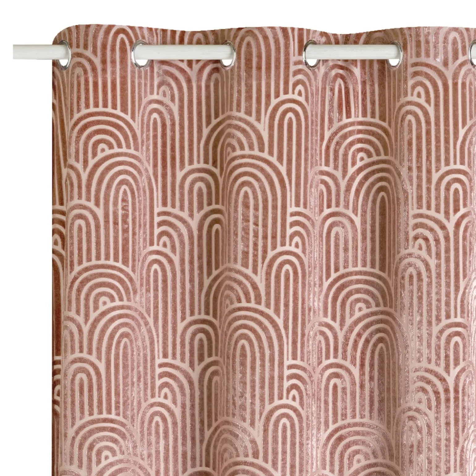 Rideau AGATE coloris rose pâle 135 x 240 cm - 4MURS