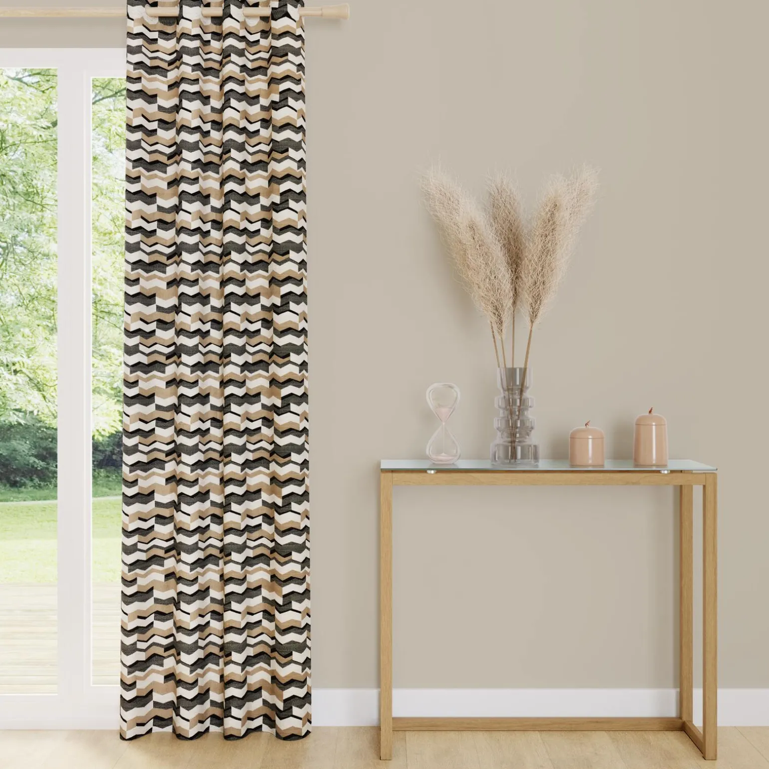 Rideau AKITA coloris noir 140 x 260 cm - 4MURS