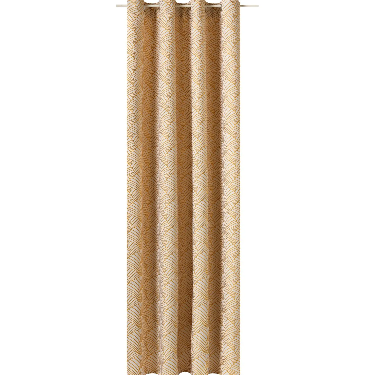 Rideau ARDECCO coloris jaune moutarde 135 x 250 cm - 4MURS