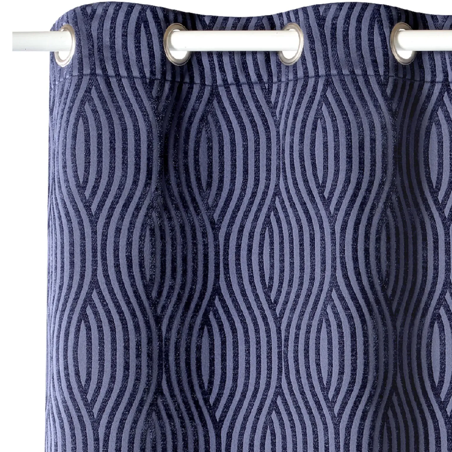Rideau AZZURO coloris bleu nuit 140 x 260 cm - 4MURS