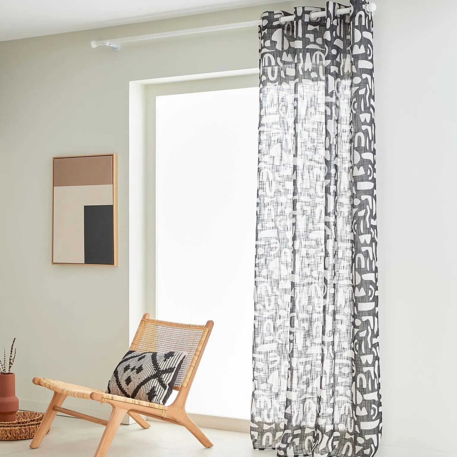 Rideau CIRCE coloris noir 140 x 260 cm - 4MURS