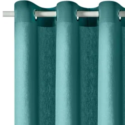 Rideau COTOON coloris bleu lagon 140 x 240 cm - 4MURS