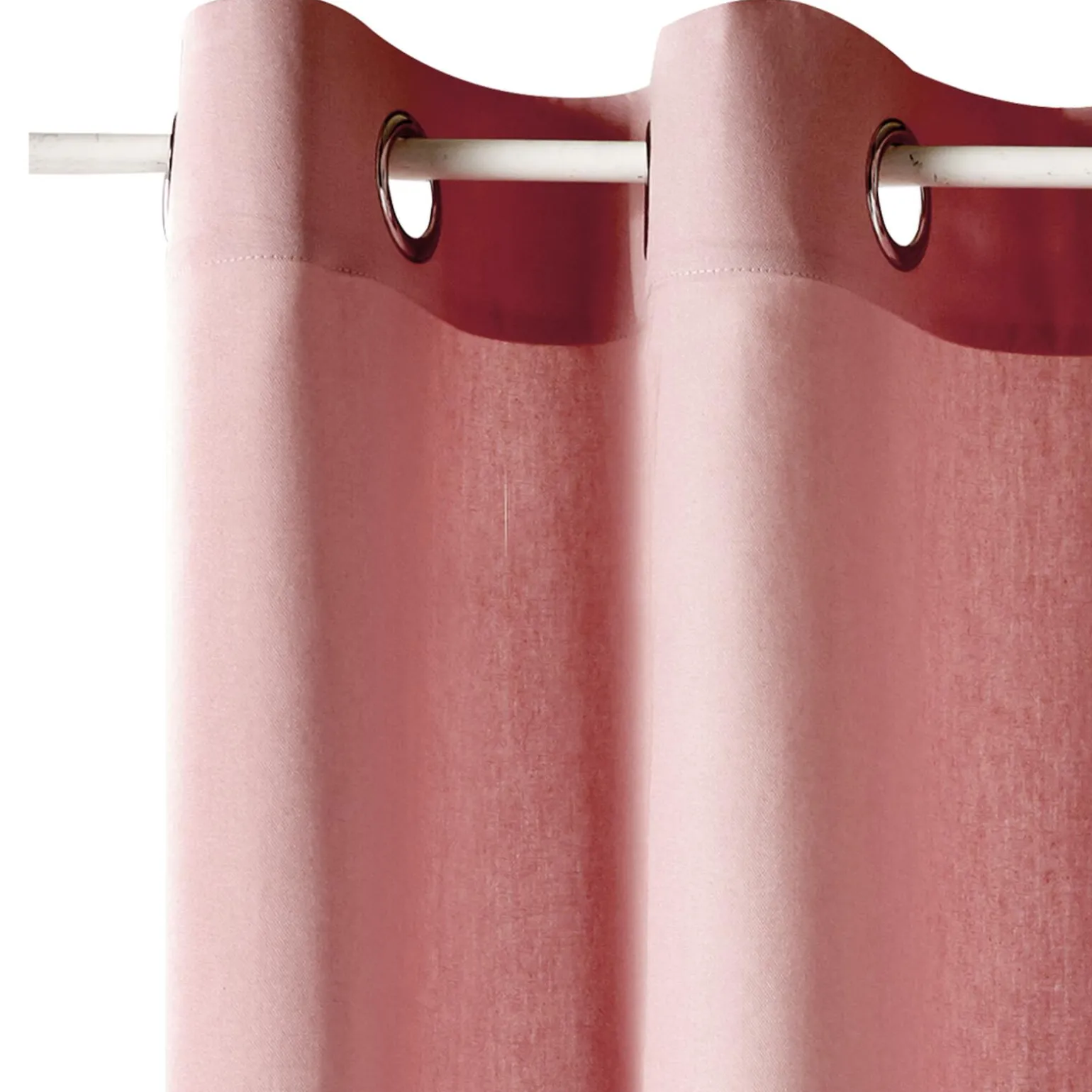 Rideau COTOON coloris rose tendre 140 x 240 cm - 4MURS