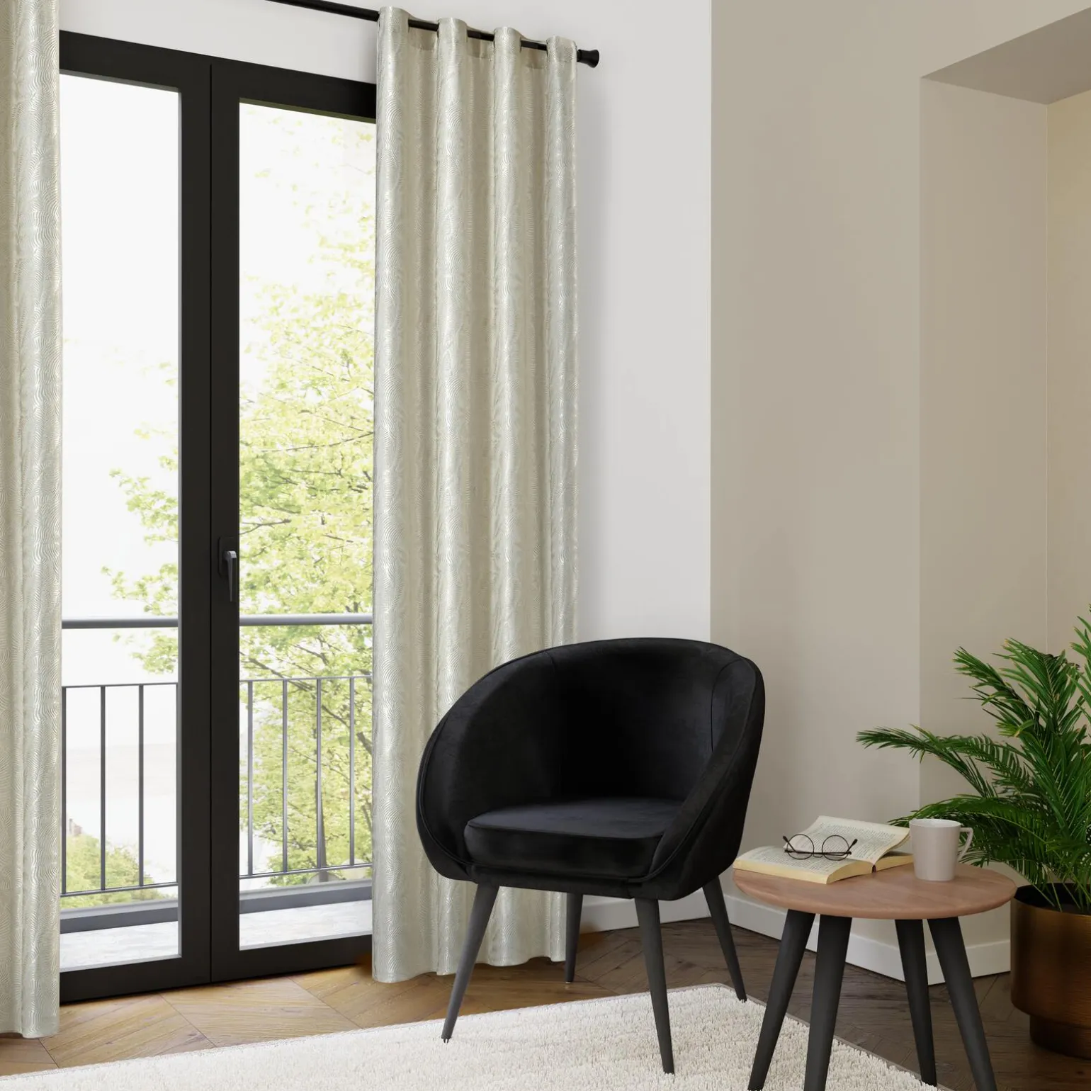 Rideau DONYA coloris écru 140 x 260 cm - 4MURS