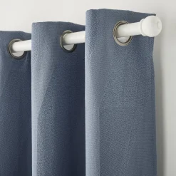Rideau ENEE coloris bleu acier 140 x 260 cm - 4MURS