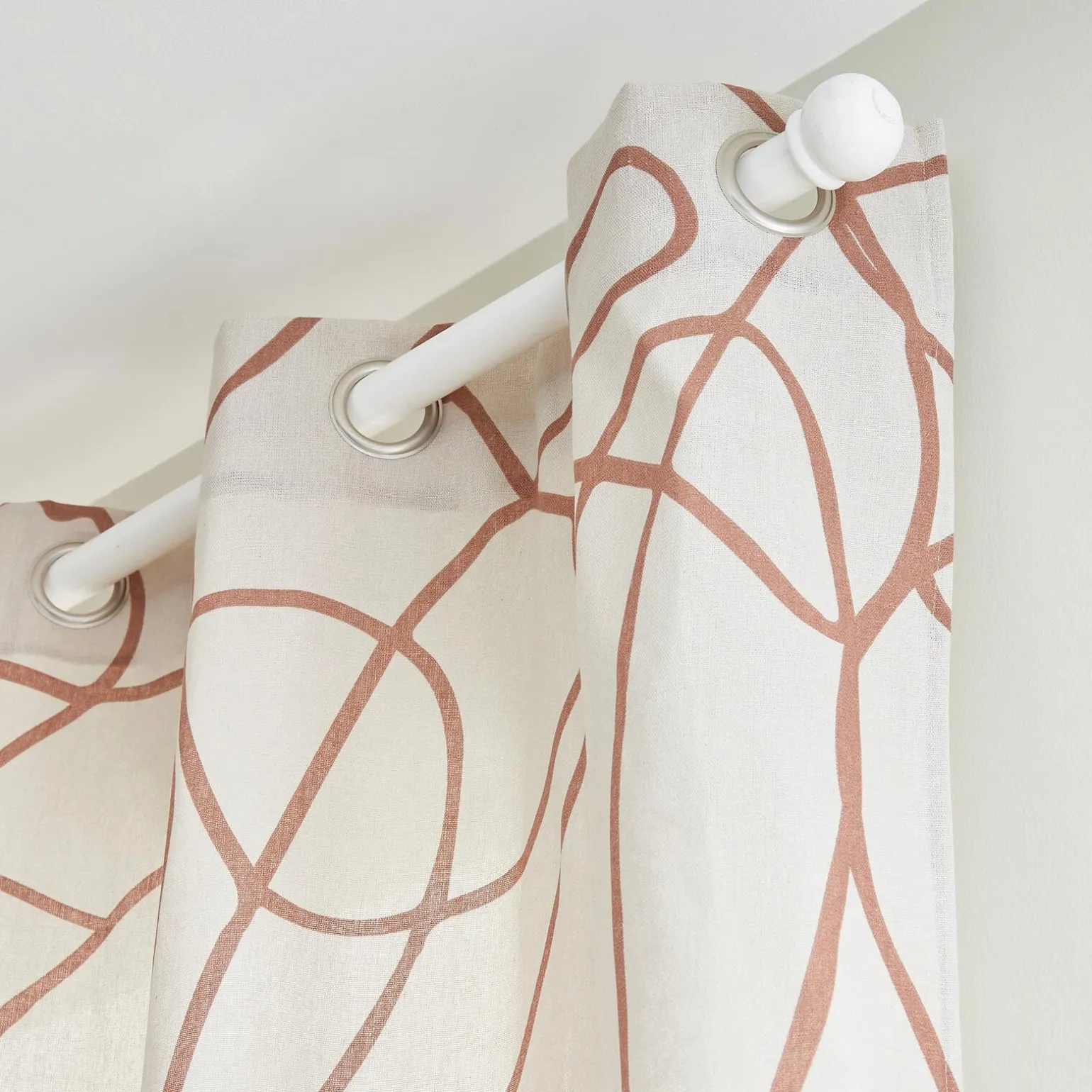 Rideau ENNE coloris terracotta 135 x 260 cm - 4MURS