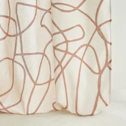 Rideau ENNE coloris terracotta 135 x 260 cm - 4MURS