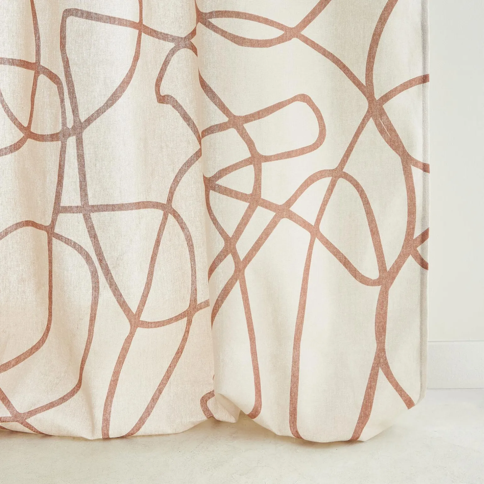 Rideau ENNE coloris terracotta 135 x 260 cm - 4MURS