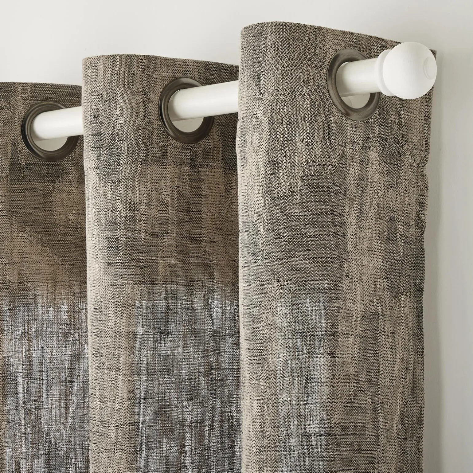 Rideau ERWANN coloris camel chiné noir 140 x 260 cm - 4MURS