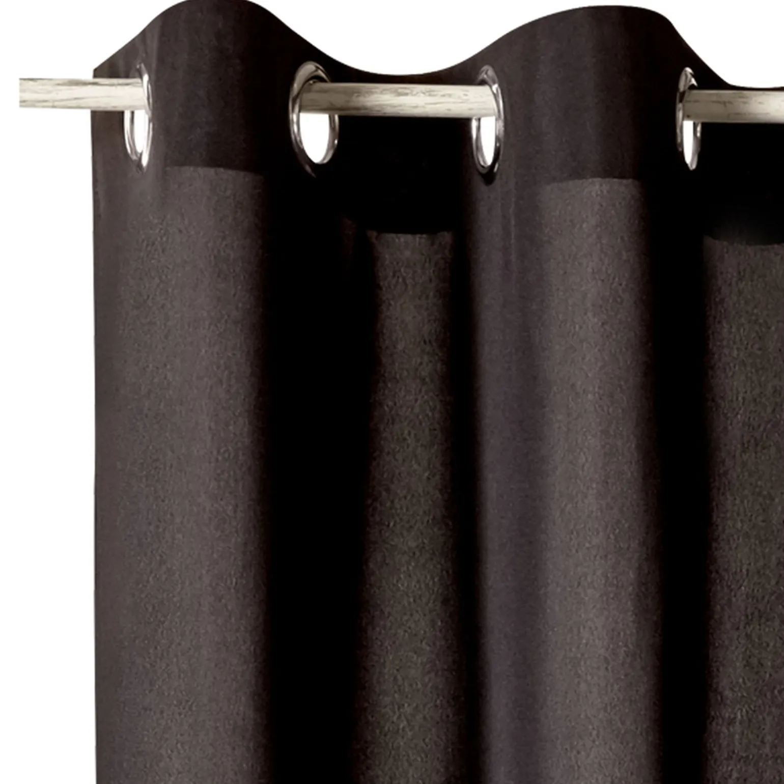 Rideau ESSENTIAL coloris noir 140 x 240 cm - 4MURS