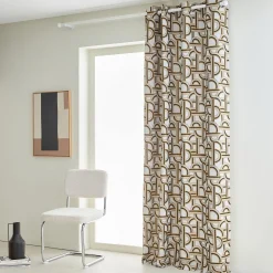 Rideau GRAND PRIX coloris ocre 135 x 240 cm - 4MURS
