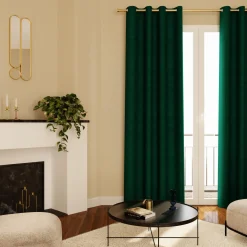 Rideau GRAZIA coloris vert émeraude 140 x 240 cm - 4MURS