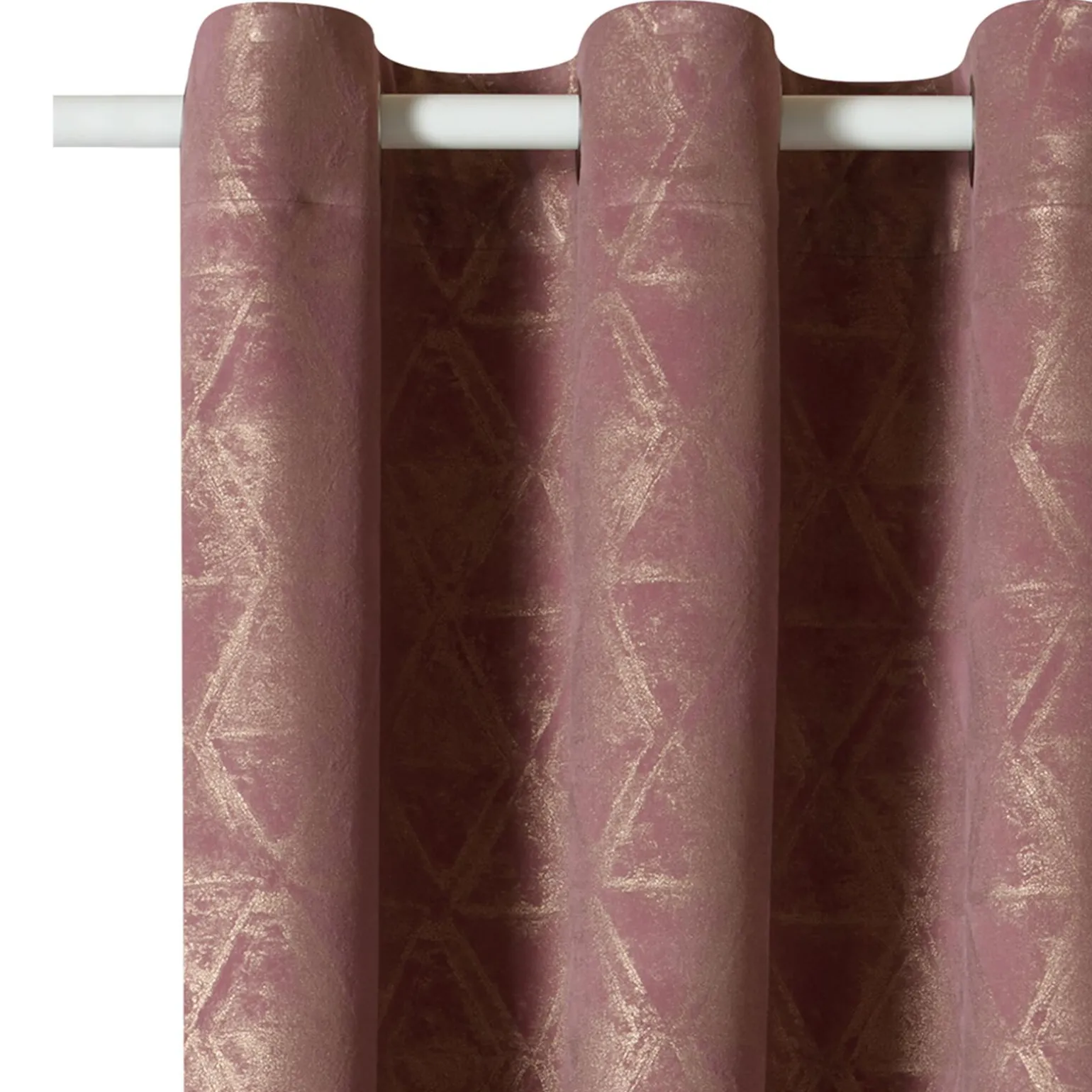 Rideau IVANA coloris rose grisé 140 x 260 cm - 4MURS