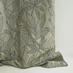 Rideau KERALA coloris vert olive 140 x 260 cm - 4MURS