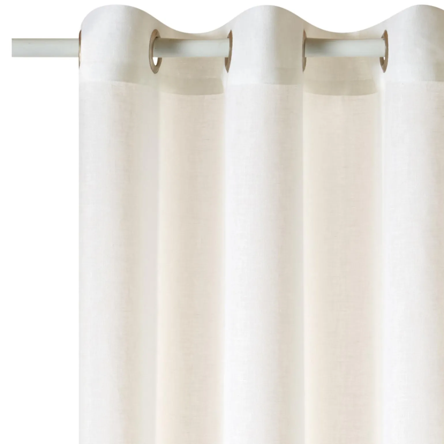 Rideau Lin CAMBRIA coloris blanc 140 x 260 cm - 4MURS