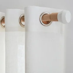 Rideau Lin CAMBRIA coloris blanc 140 x 260 cm - 4MURS