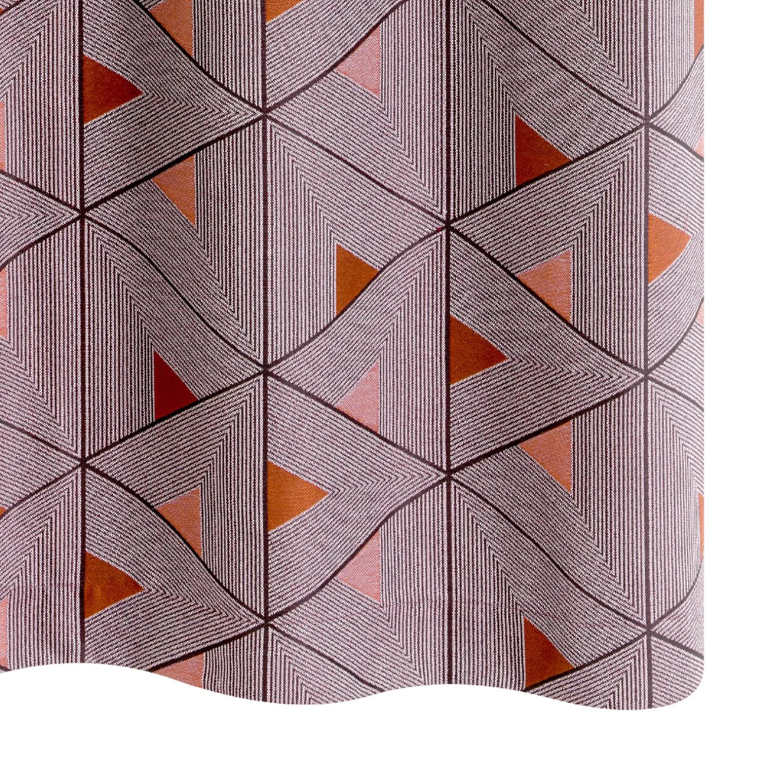 Rideau LIVING coloris terracotta 140 x 260 cm - 4MURS