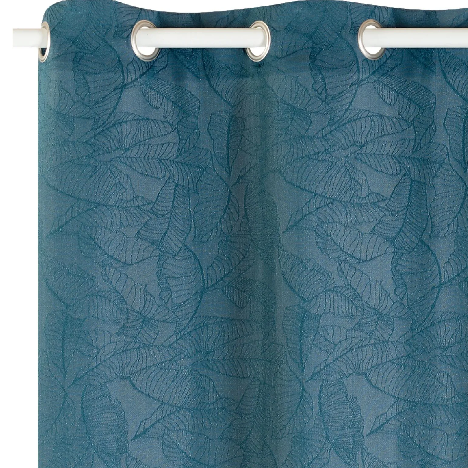 Rideau MACAPA coloris bleu jean 140 x 260 cm - 4MURS