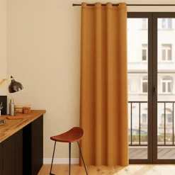 Rideau MADELAINE coloris camel 140 x 260 cm - 4MURS