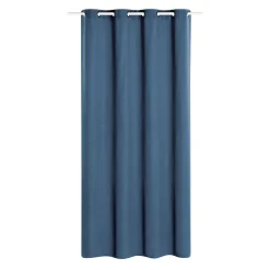 Rideau MARENGA coloris bleu indigo 140 x 260 cm - 4MURS