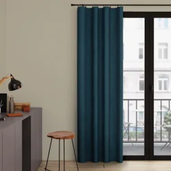 Rideau MOODY coloris bleu mineral 140 x 260 cm - 4MURS