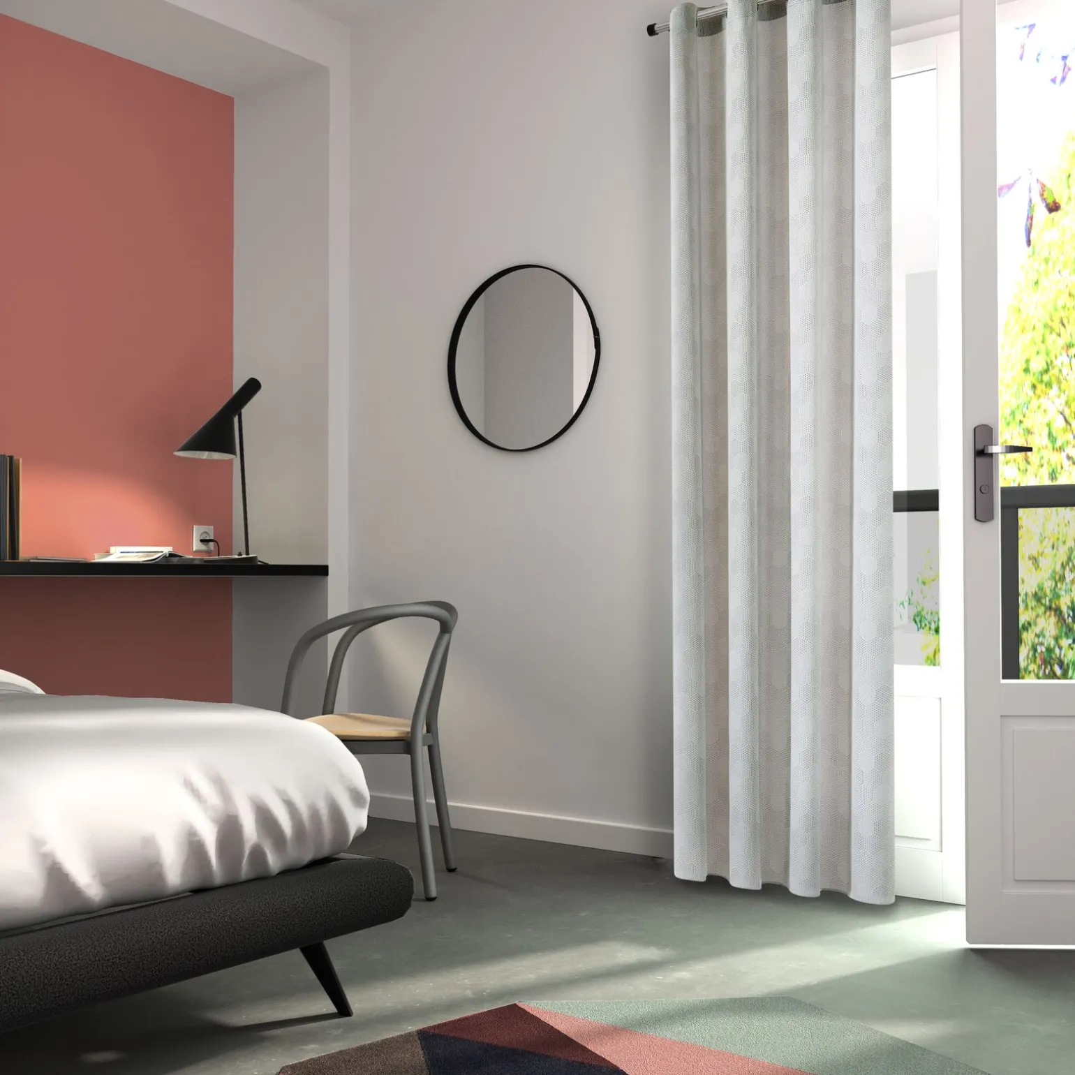 Rideau NAOS coloris gris perle 140 x 240 cm - 4MURS