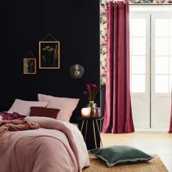 Rideau NEGRESCO coloris lie de vin 140 x 260 cm - 4MURS