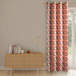 Rideau NILS coloris rose vintage 140 x 250 cm - 4MURS
