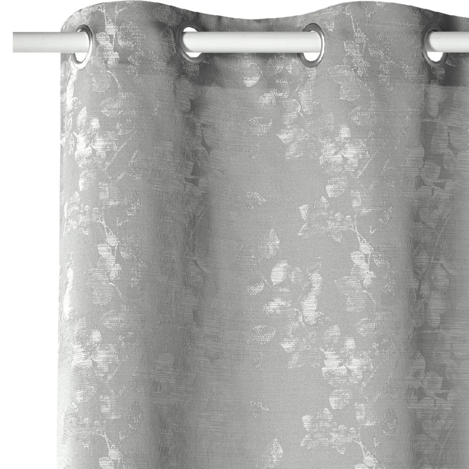 Rideau PALMAS coloris Gris clair 140 x 260 cm - 4MURS