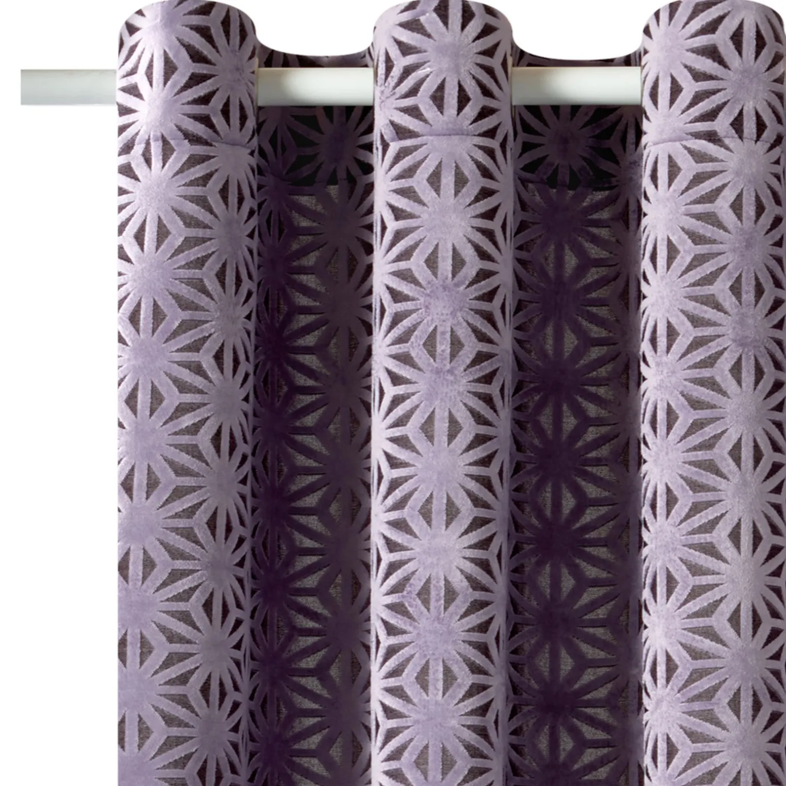 Rideau PRESTIGE coloris mauve 140 x 260 cm - 4MURS