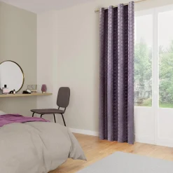 Rideau PRESTIGE coloris mauve 140 x 260 cm - 4MURS