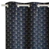 Rideau SCHIAPARELLI coloris bleu nuit 140 x 240 cm - 4MURS