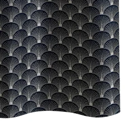 Rideau SCHIAPARELLI coloris bleu nuit 140 x 240 cm - 4MURS