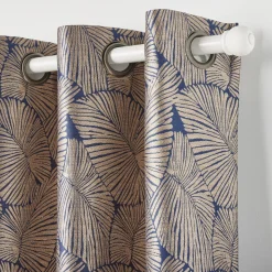 Rideau SERRA coloris bleu nuit 140 x 260 cm - 4MURS
