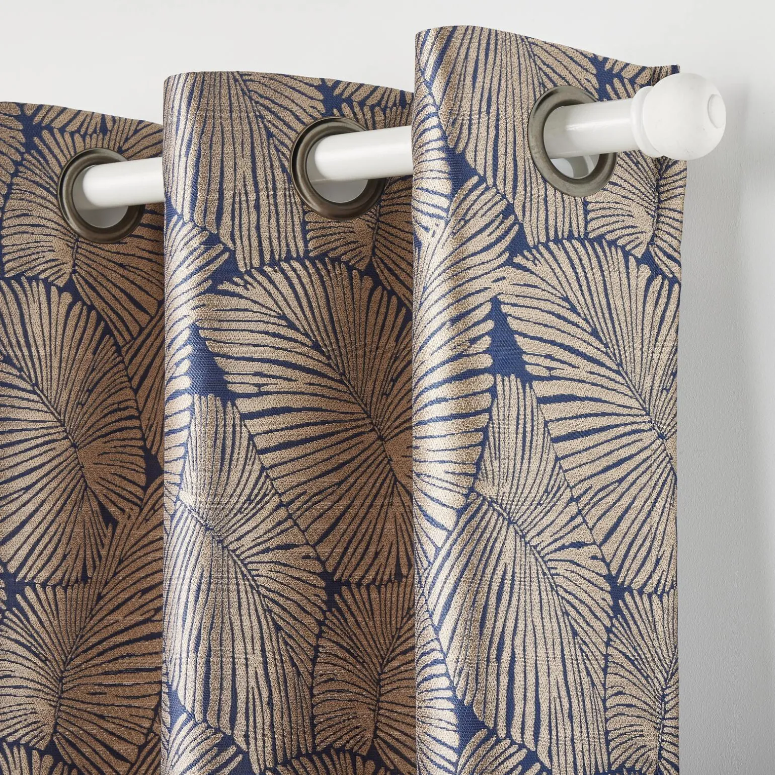 Rideau SERRA coloris bleu nuit 140 x 260 cm - 4MURS