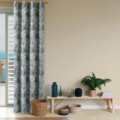 Rideau TROPICO coloris bleu nattier 135 x 250 cm - 4MURS