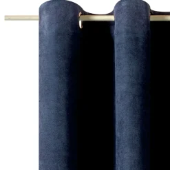 Rideau WALL STREET coloris bleu nuit 145 x 260 cm - 4MURS