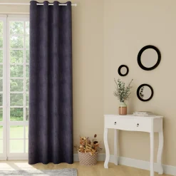 Rideau WALL STREET coloris bleu nuit 145 x 260 cm - 4MURS