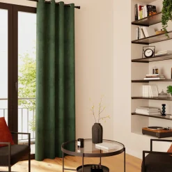Rideau WALL STREET coloris vert sapin 145 x 260 cm - 4MURS