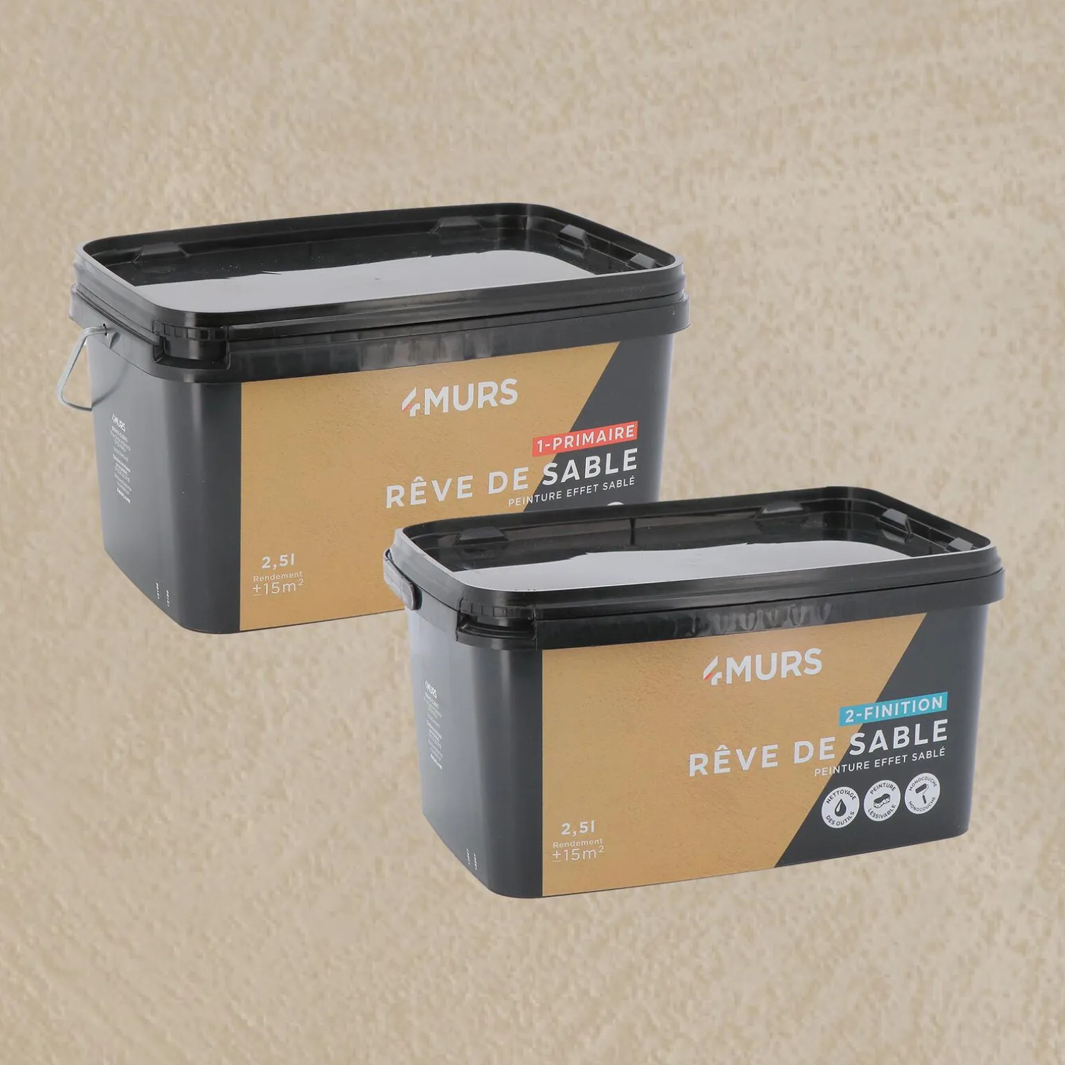 Rêve de sable Peinture dakar + Primaire - 4MURS