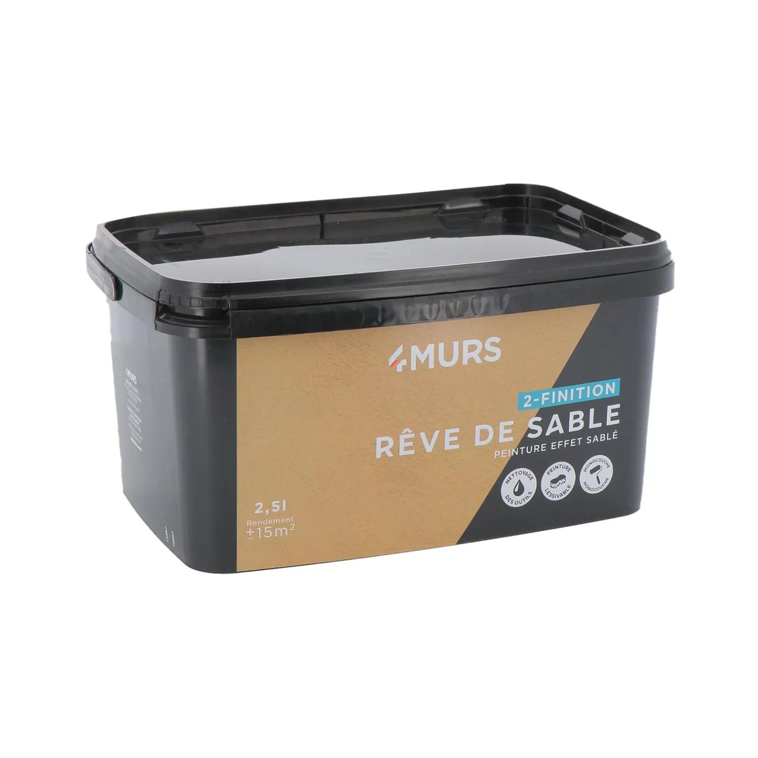 Rêve de sable Peinture Peinture nacré métal Satiné + Primaire - 4MURS