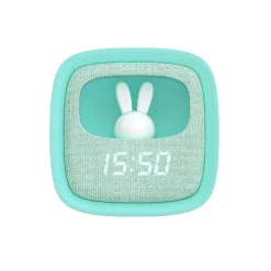 Réveil MOB BILLY CLOCK VEILLEUSE LAPIN coloris bleu - 4MURS