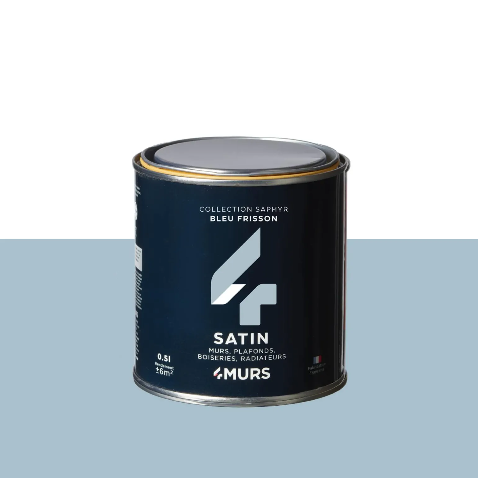 Saphyr Peinture Finition Peinture bleu frisson Satiné 0,5 L - 4MURS