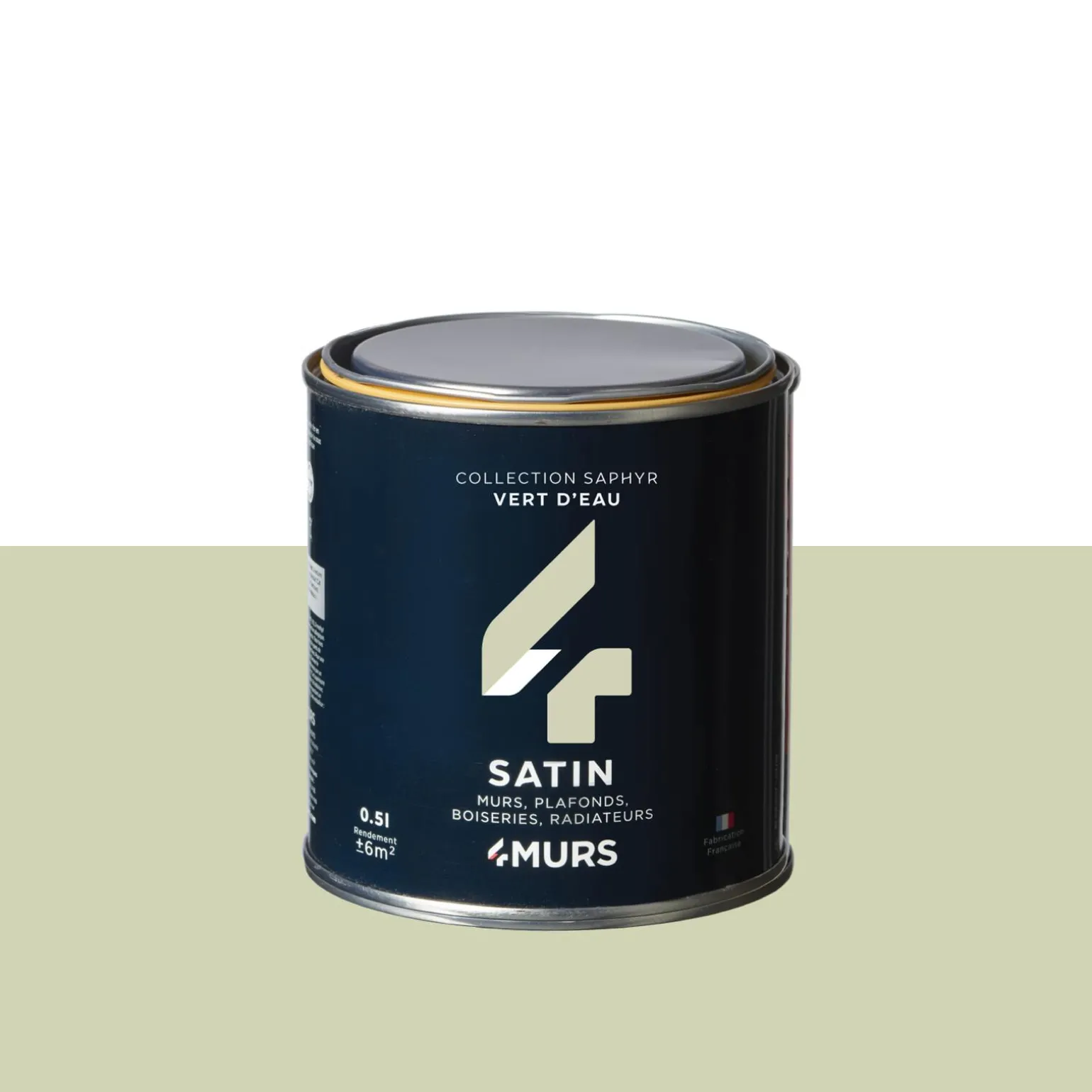 Saphyr Peinture Finition Peinture vert d'eau Satiné 0,5 L - 4MURS