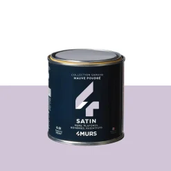 Saphyr Peinture Finition Peinture mauve poudré Satiné 0,5 L - 4MURS